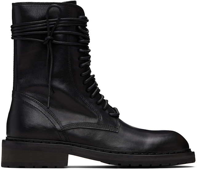 y*o様 Ann Demeulemeester レザーロングブーツ 黒 37.5 y*o様 Ann Demeulemeester レザーロングブーツ 黒 37.5