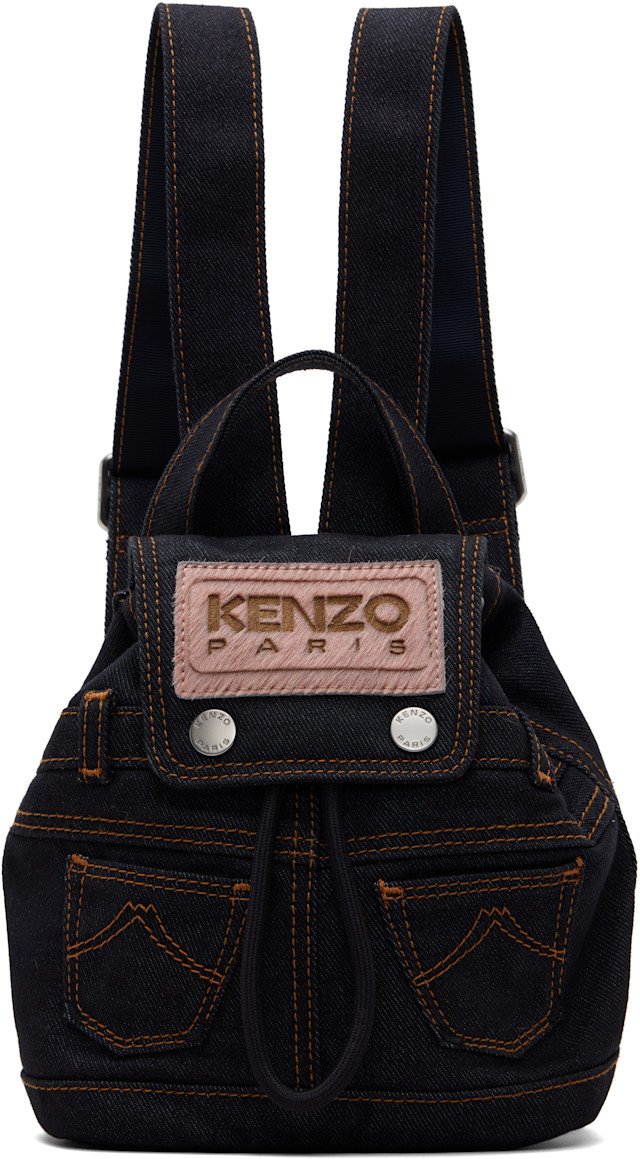 Kenzo: Navy Kenzo Paris 'KENZO Five Pockets' Mini Backpack