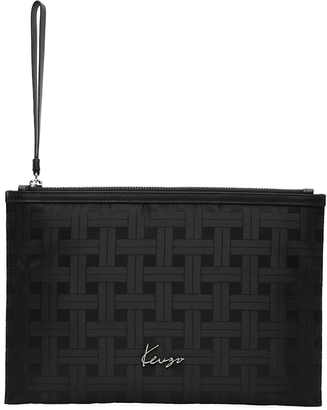 kenzou！ Kenzo: Black Kenzo Paris 'KENZO Mura' Large Pouch | SSENSE