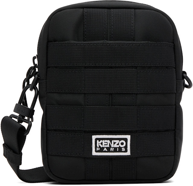 Kenzo: Black Kenzo Paris Sling Bag | SSENSE