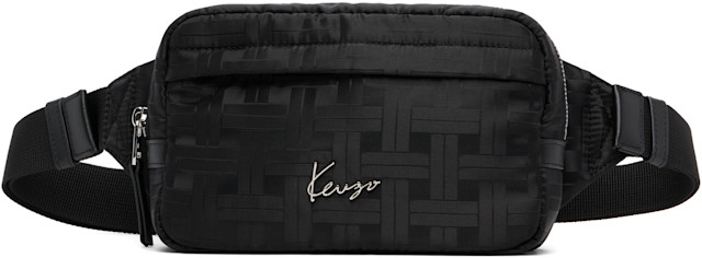 Kenzo: Black Kenzo Paris 'KENZO Mura' Belt Bag | SSENSE