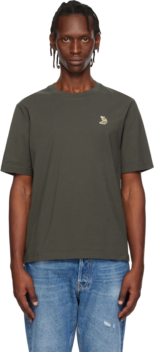 Maison Kitsuné: ブラウン Dreaming Fox コンフォート Tシャツ