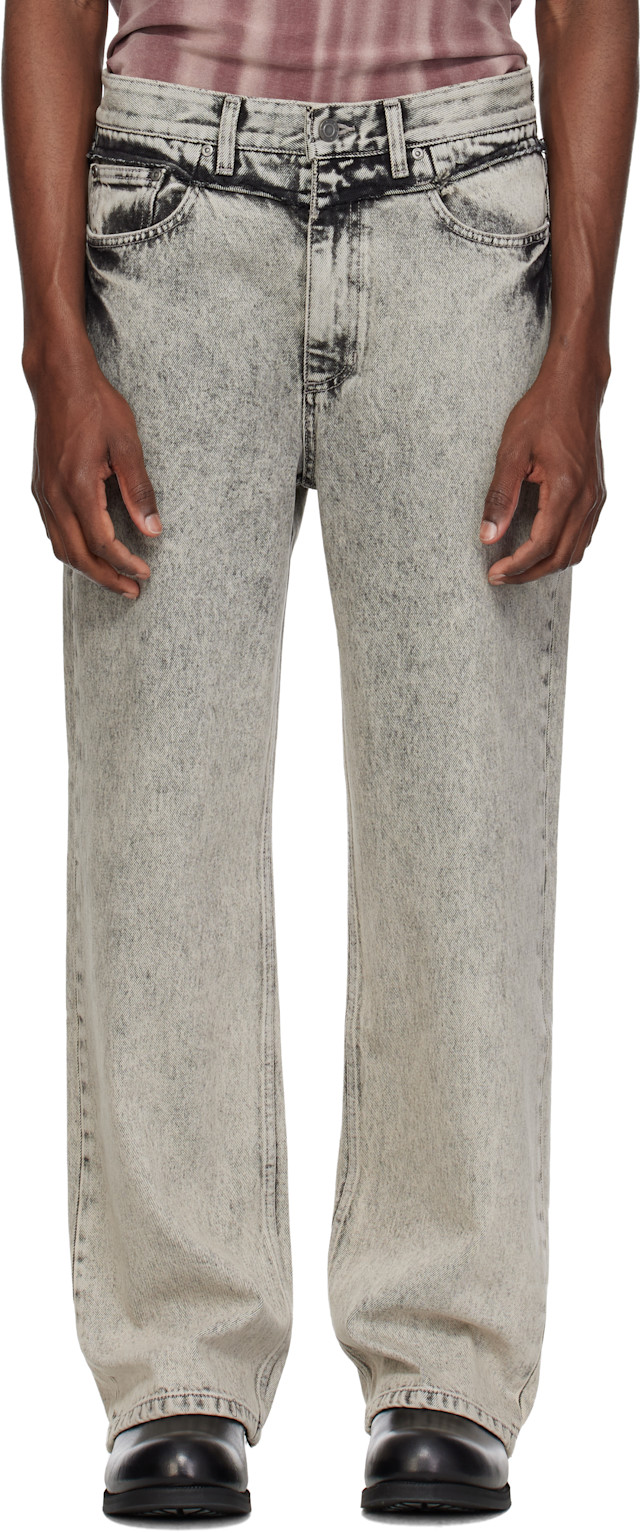 MMIC: Gray Off Jeans | SSENSE