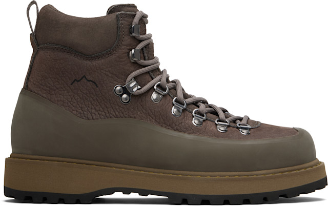 Diemme: Taupe Roccia Vet Gomma Boots | SSENSE