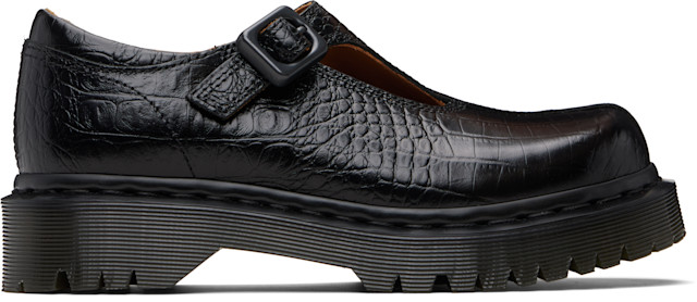 Dr. Martens: Black Rejena MJ Loafers | SSENSE