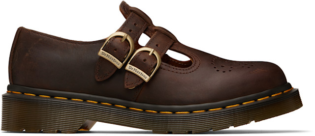 Dr. Martens: ブラウン 8065 クレイジーホース レザー メリージェーン