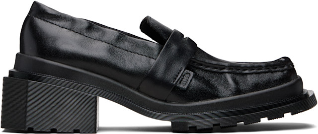 Dr. Martens: ブラック Maybole ローファー | SSENSE 日本