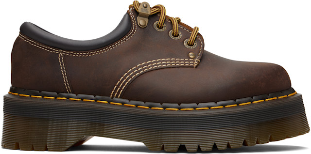 靴 Dr. Martens 8053 Arc Crazy Horse UK 6 Dr. Martens: Brown 8053 Arc Crazy Horse Leather Platform Casual