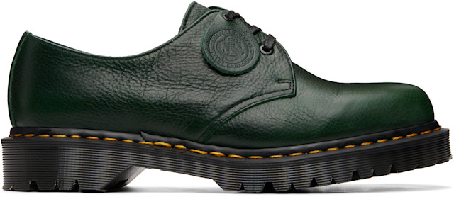 Dr. Martens: Green 1461 'Made In England' Buckingham Leather