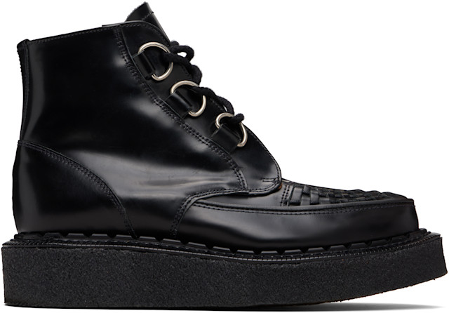 George Cox: Black Skipton Boots | SSENSE