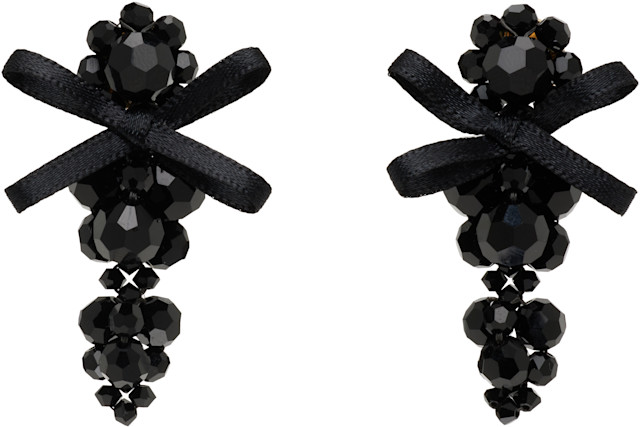 Simone Rocha: Petite Bow Detail Cluster ピアス | SSENSE 日本