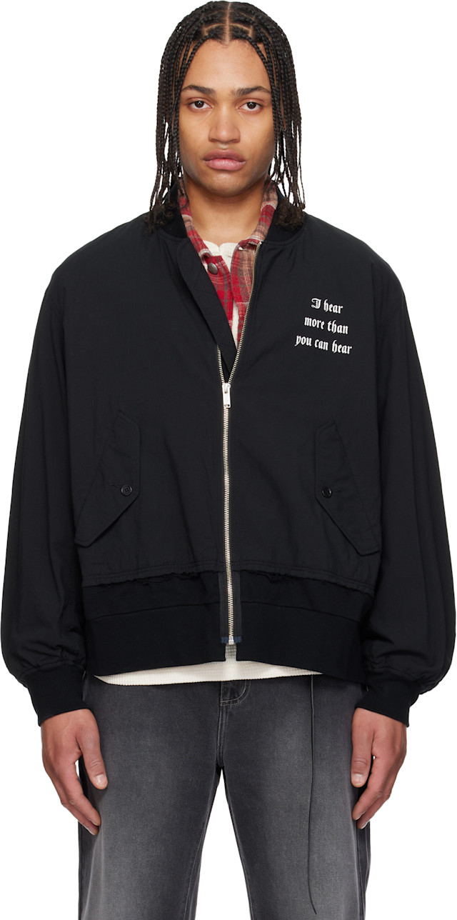 UNDERCOVER: Black UP1F4201 Bomber Jacket | SSENSE