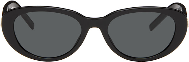 Saint Laurent: ブラック SL M154 サングラス | SSENSE 日本