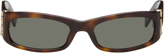 Saint Laurent: Brown SL M152 Sunglasses | SSENSE
