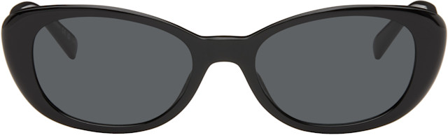 Saint Laurent: ブラック SL 822 サングラス | SSENSE 日本