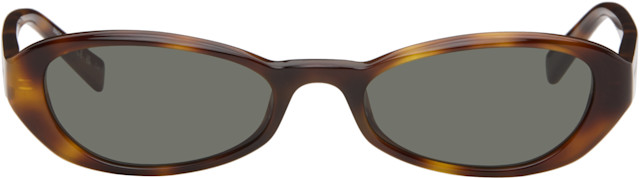 SAINT LAURENT サングラス Saint Laurent: Brown SL 871 Sue Sunglasses | SSENSE