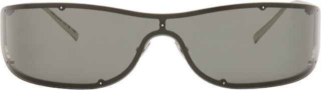 Saint Laurent: Silver SL 807 Sunglasses | SSENSE
