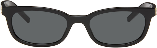 Saint Laurent: ブラック SL M160 サングラス | SSENSE 日本