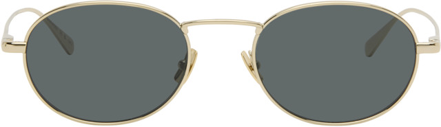 Saint Laurent: Gold SL 799 Sunglasses | SSENSE