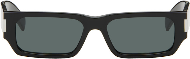 Saint Laurent: ブラック SL 660 サングラス | SSENSE 日本