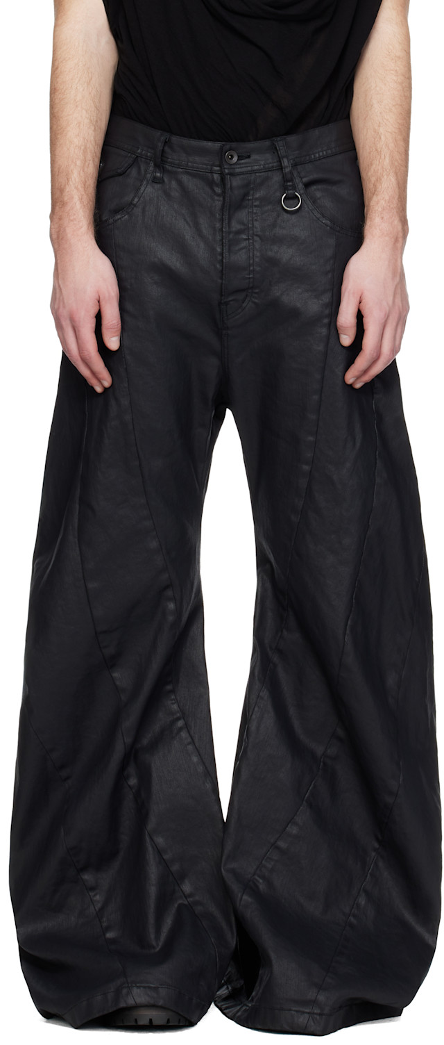 パンツ 2025AW JULIUS BENDING TUBA PANTS Julius: Black Bending Tuba Jeans | SSENSE