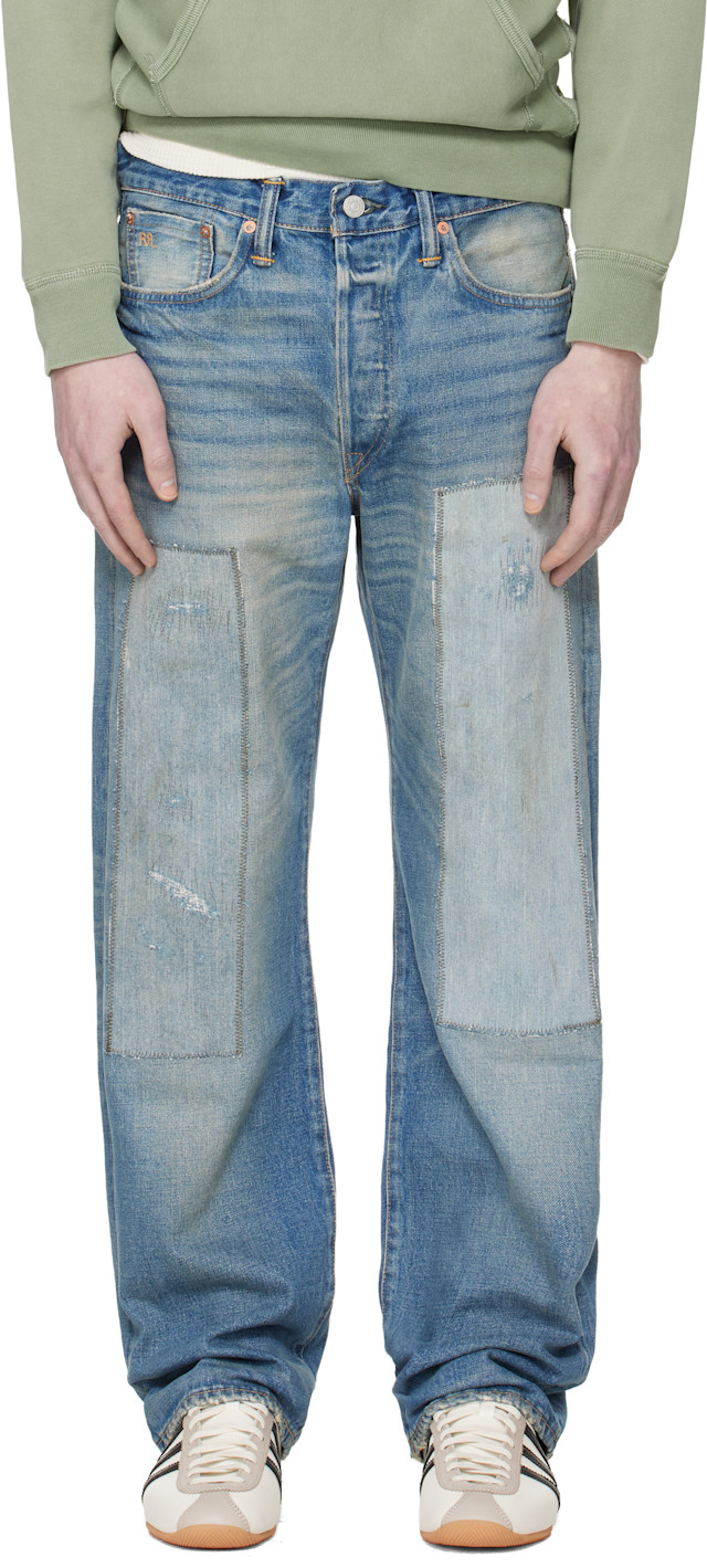 RRL ヴィンテージ5ポケット　セルビッチデニム RRL: ブルー ヴィンテージ 5-Pocket Midlands セルビッジジーンズ