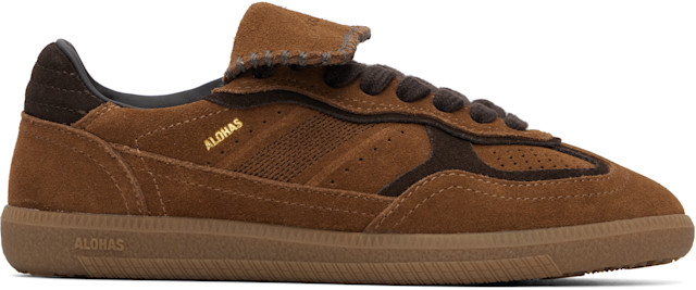Alohas: Brown Tb.490 Club Leather Sneakers | SSENSE