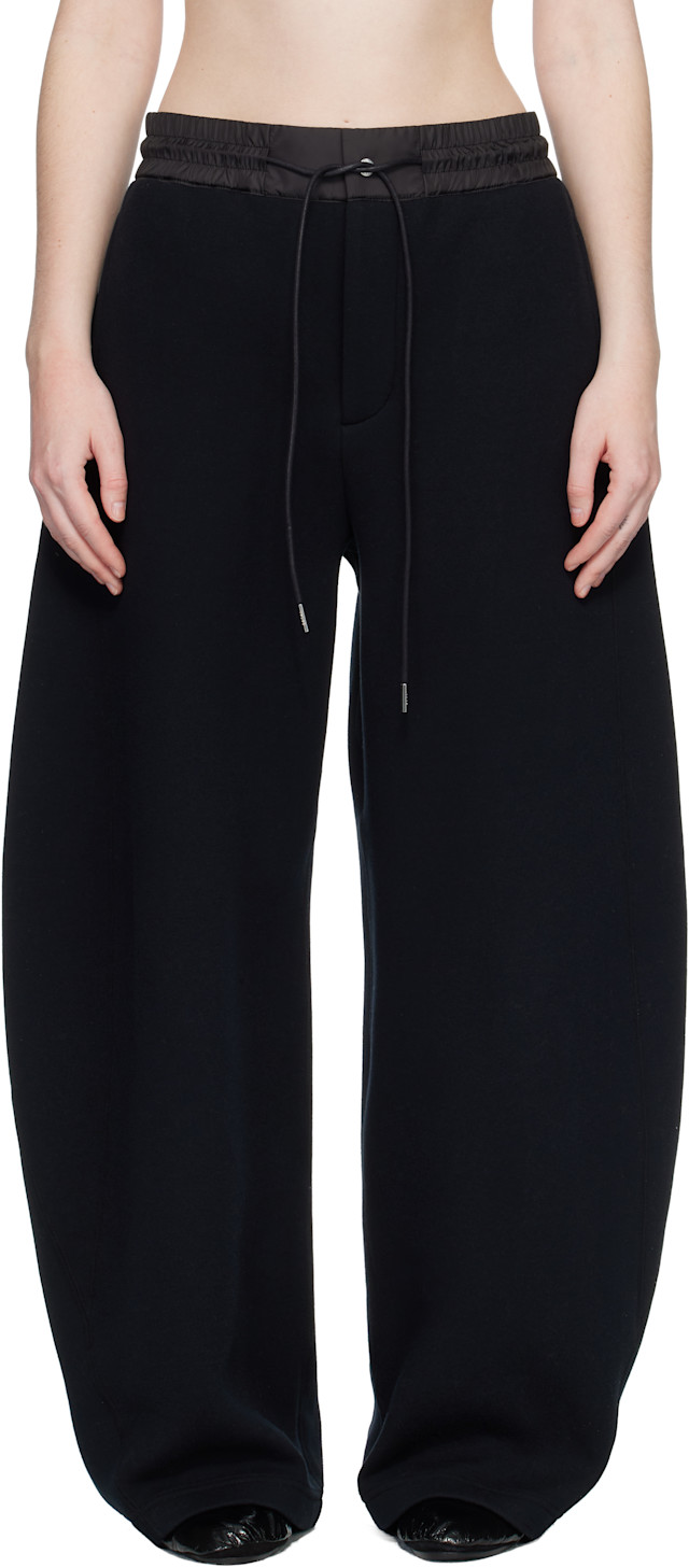 sacai: Black Sponge Sweatpants | SSENSE
