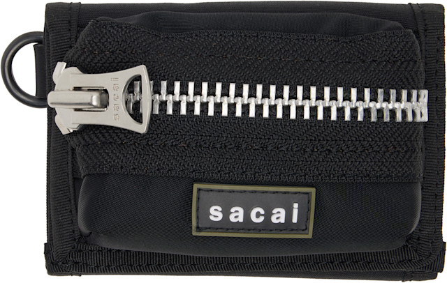 sacai 財布　3日程度使用　美品 sacai: ブラック Pocket 三つ折り財布 | SSENSE 日本