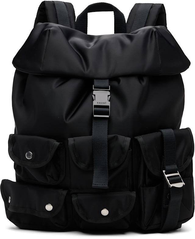 早い者勝ち　sacai belt bag Hike Tech Bum 25SS Sacai Tech Canvas Belt Bag In Black - 50% Off | Editorialist
