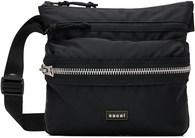 sacai: ブラック Sacoche ポケット バッグ | SSENSE 日本