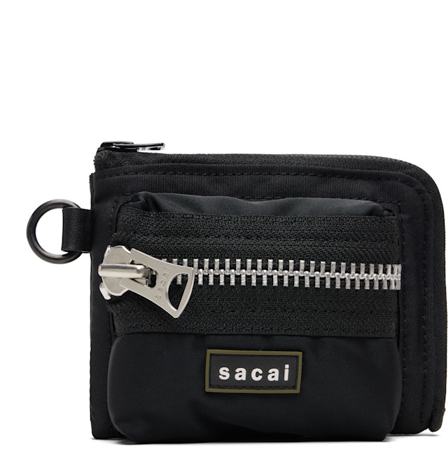 sacai: Black Pocket Fragment Pouch | SSENSE Philippines