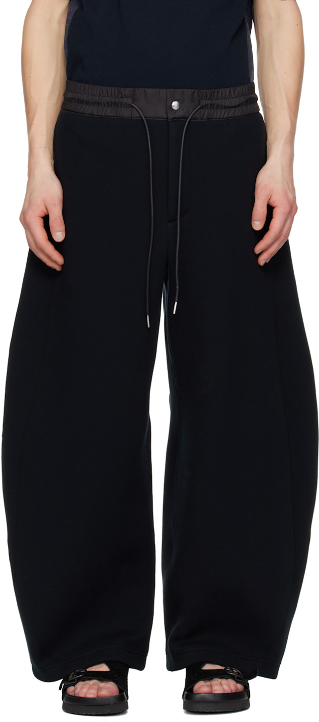 sacai: Black Sponge Sweatpants | SSENSE