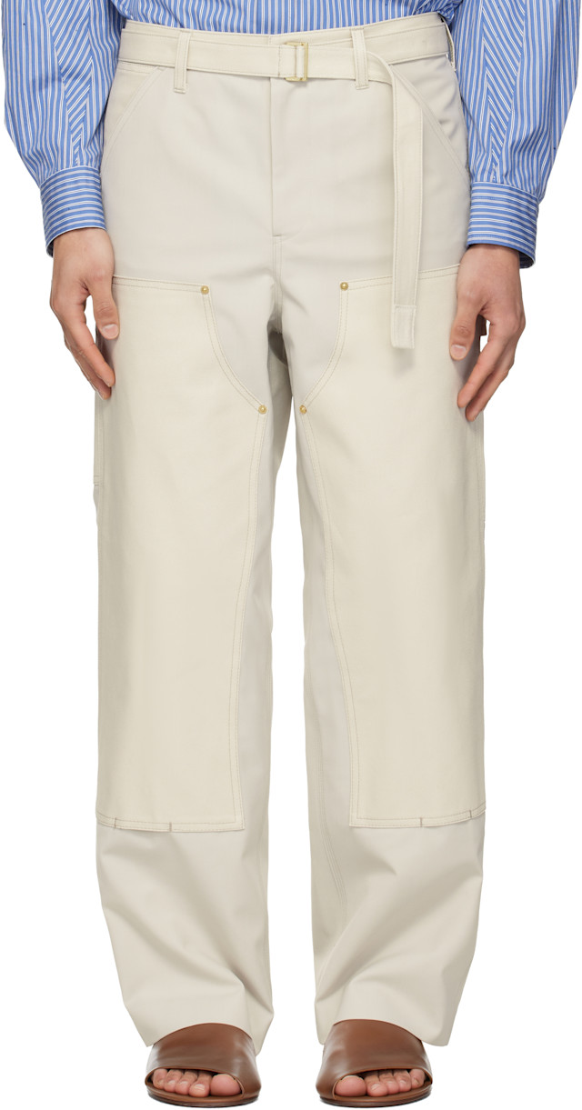 sacai: Off-White Carhartt WIP Edition Duck Trousers | SSENSE