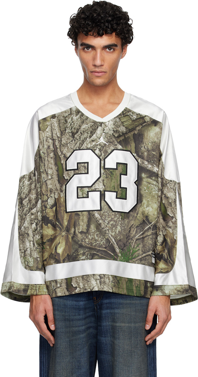 Nike Jordan: グリーン Brooklyn Realtree Hockey ジャージー | SSENSE