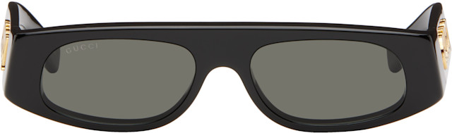 Gucci: Black GG1771S 'Fashion Show' Sunglasses | SSENSE