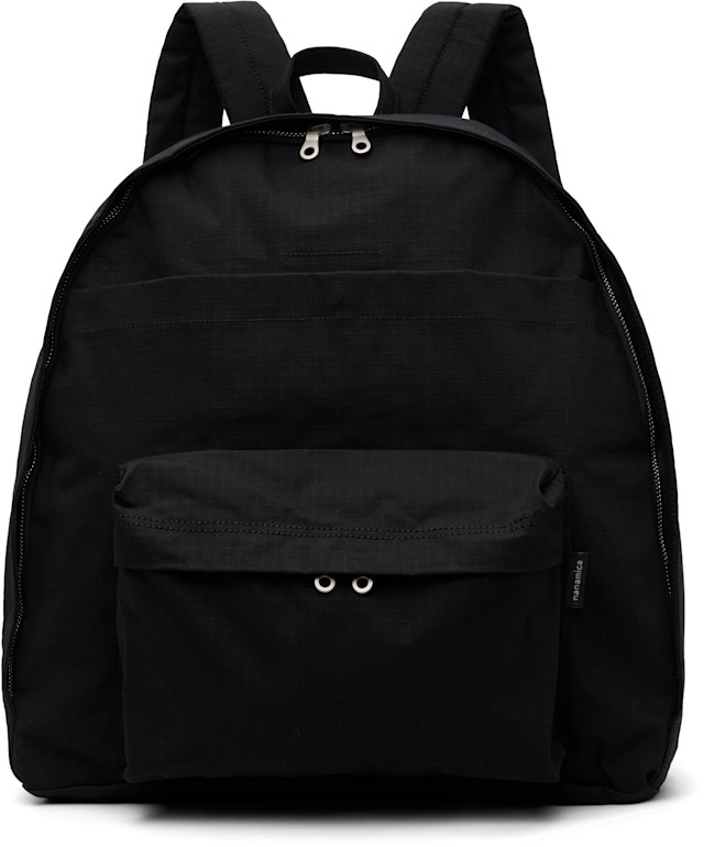 nanamica: Black Day Pack Backpack | SSENSE