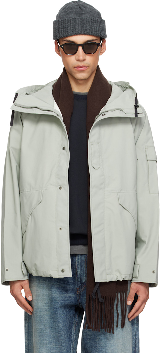 nanamica: Gray 2L Nylon GORE-TEX Cruiser Jacket | SSENSE