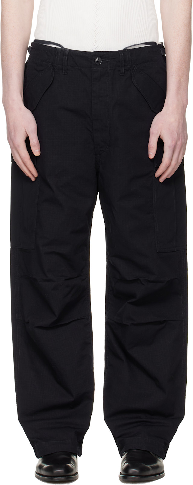nanamica: Navy Ripstop Cargo Pants | SSENSE