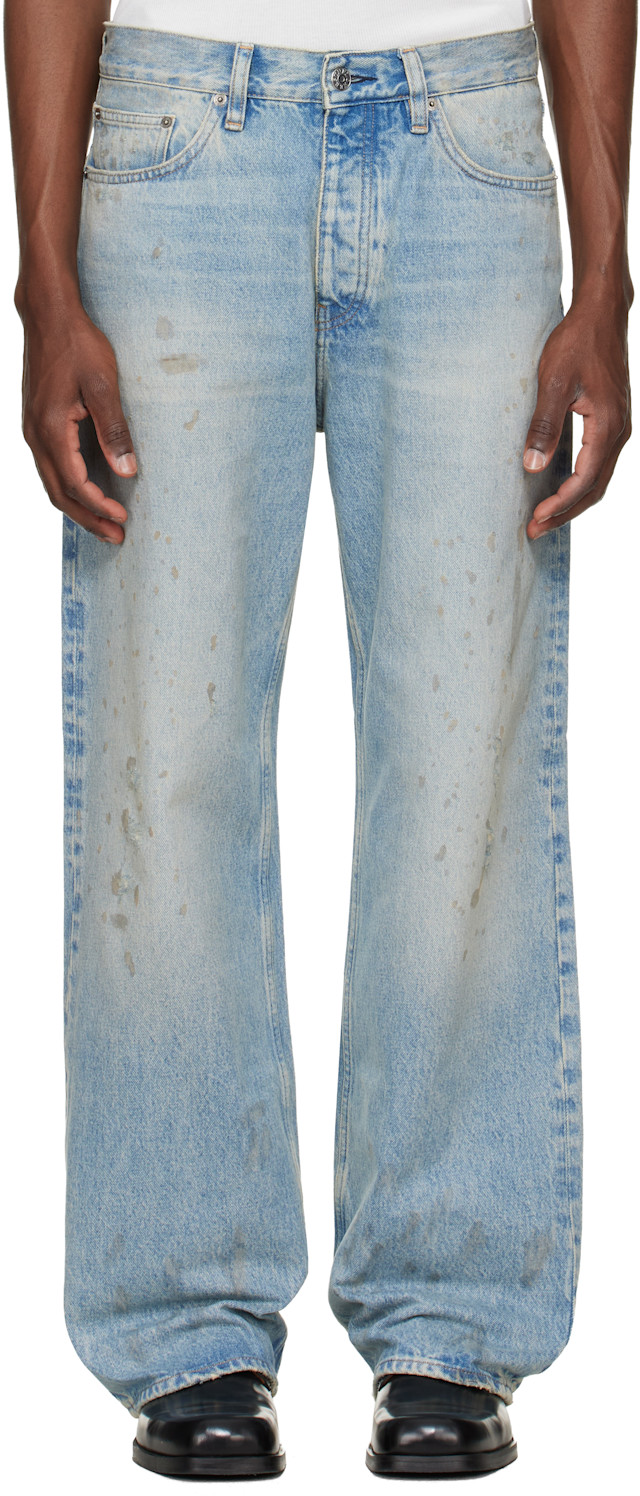 Sunflower: Blue Relaxed Boot Jeans | SSENSE Canada