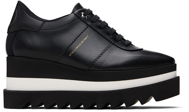Stella McCartney: Black Sneak-Elyse Platform Sneakers | SSENSE