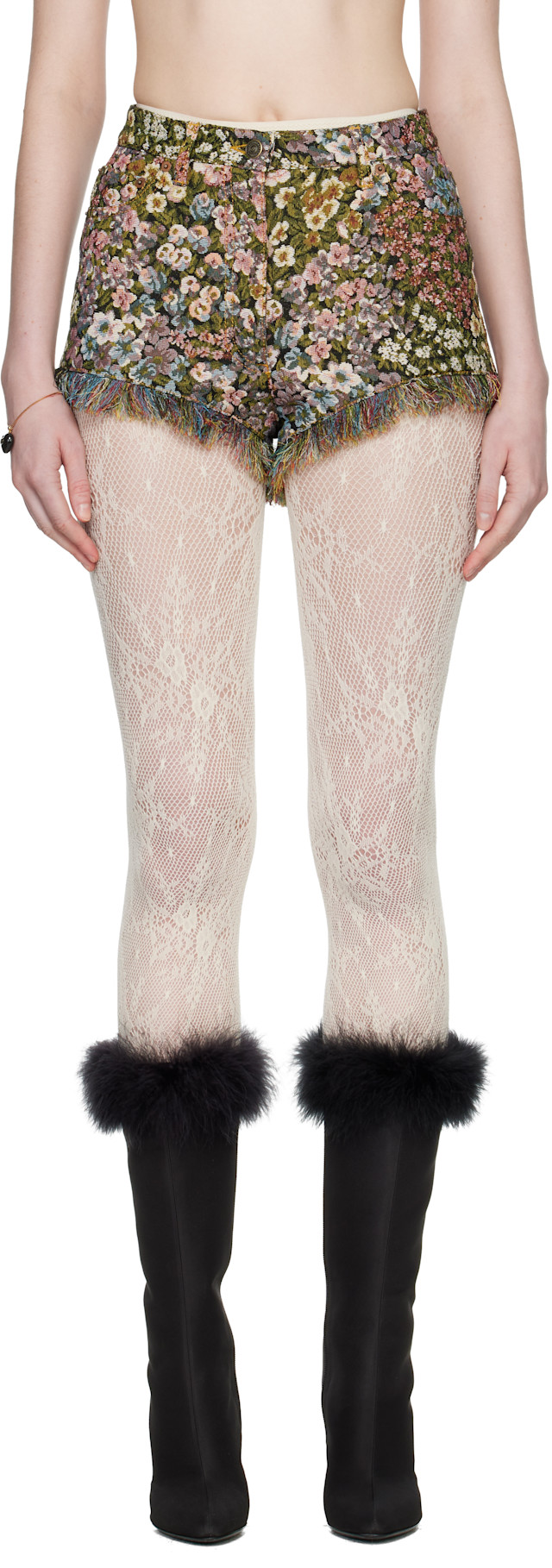 Valentino: マルチカラー Après L'Hiver Fiorellini ゴブラン ショート