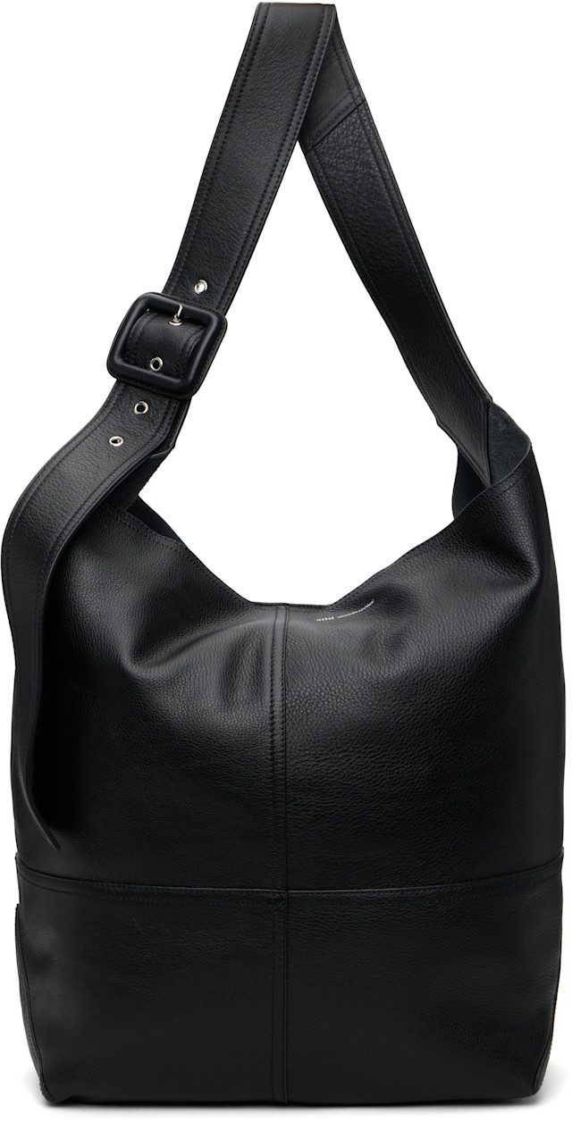 AMI Paris: ブラック Taurillon Leather Etienne クロスボディバッグ
