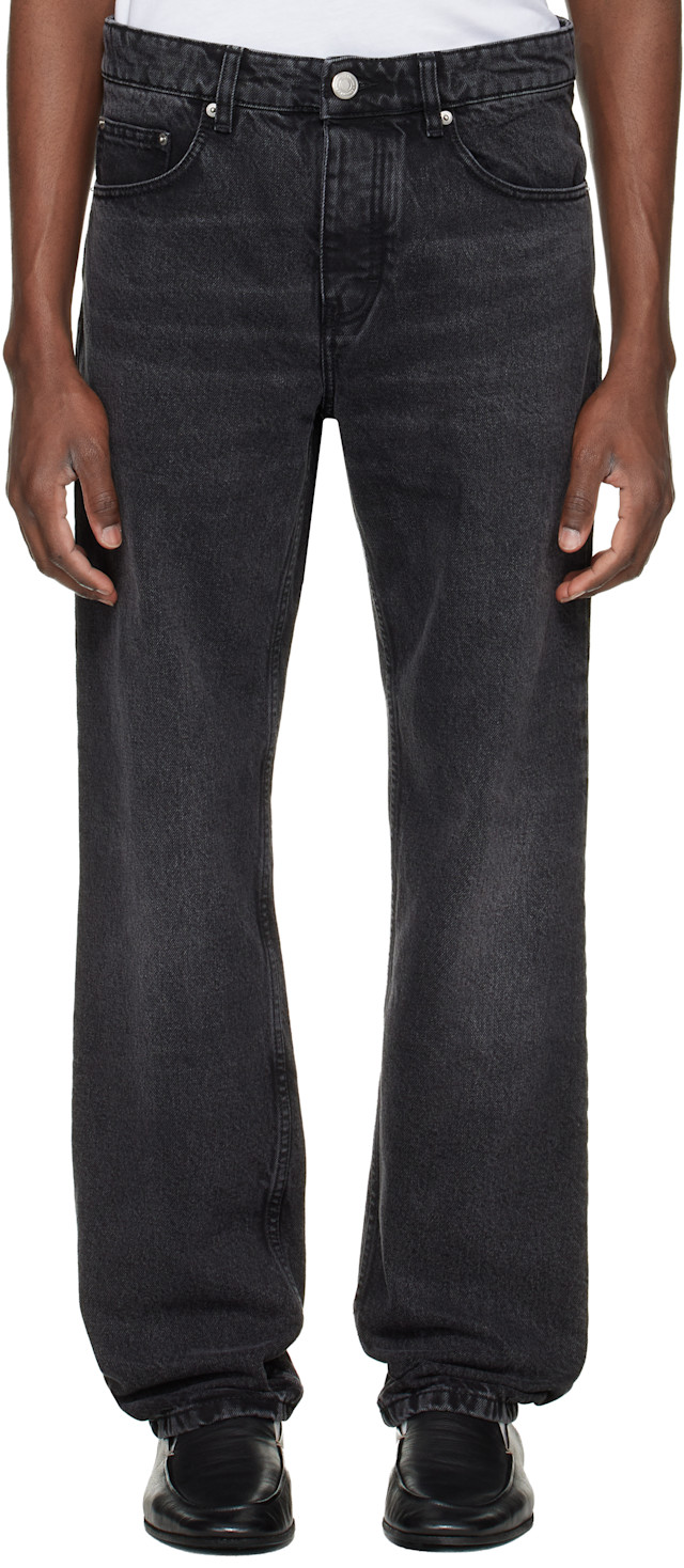 AMI Paris: Black Cotton Classic Fit Jeans | SSENSE