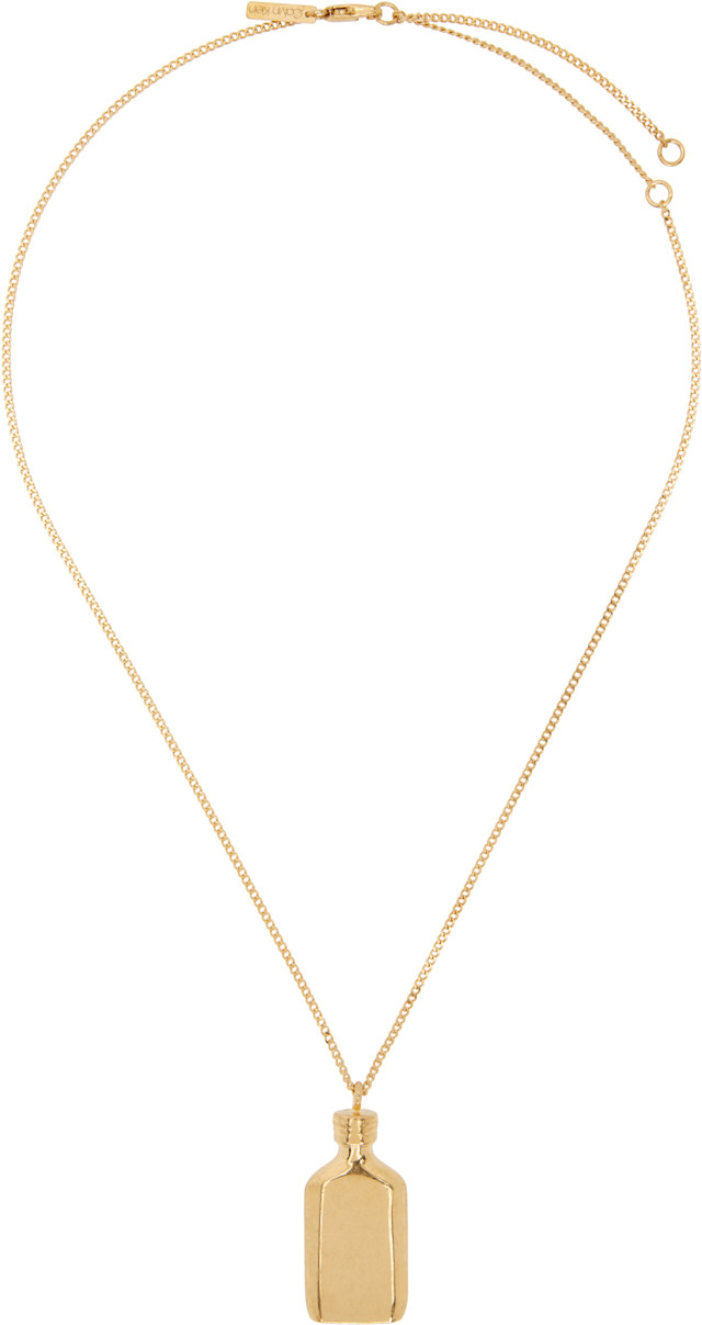 Calvin Klein Collection: Short CK One Charm Necklace | SSENSE