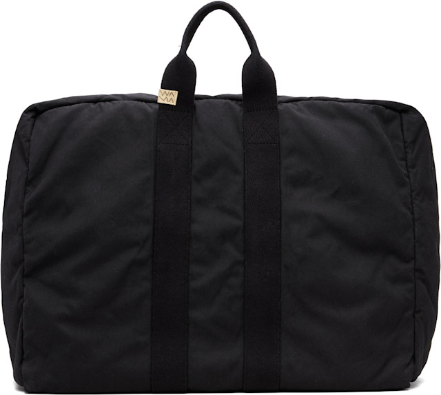 visvim: ブラック Plura ダッフルバッグ | SSENSE 日本