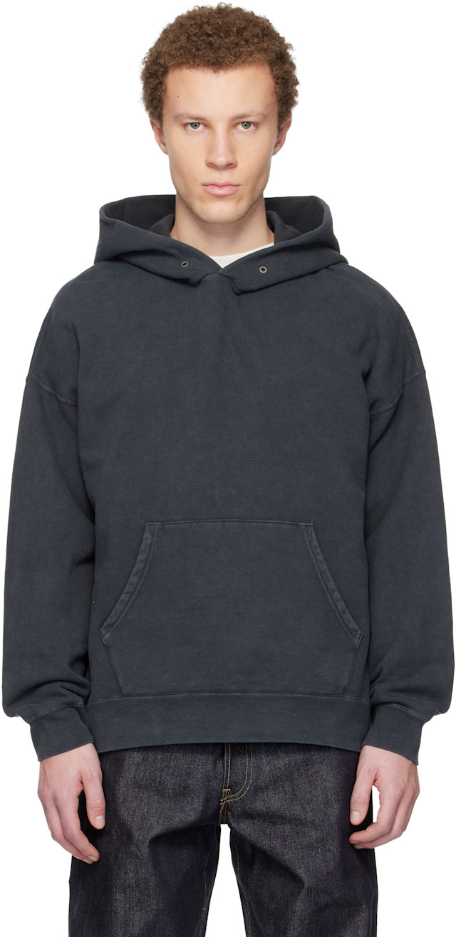 visvim: Black Jumbo SB P.O. DMGD Hoodie | SSENSE