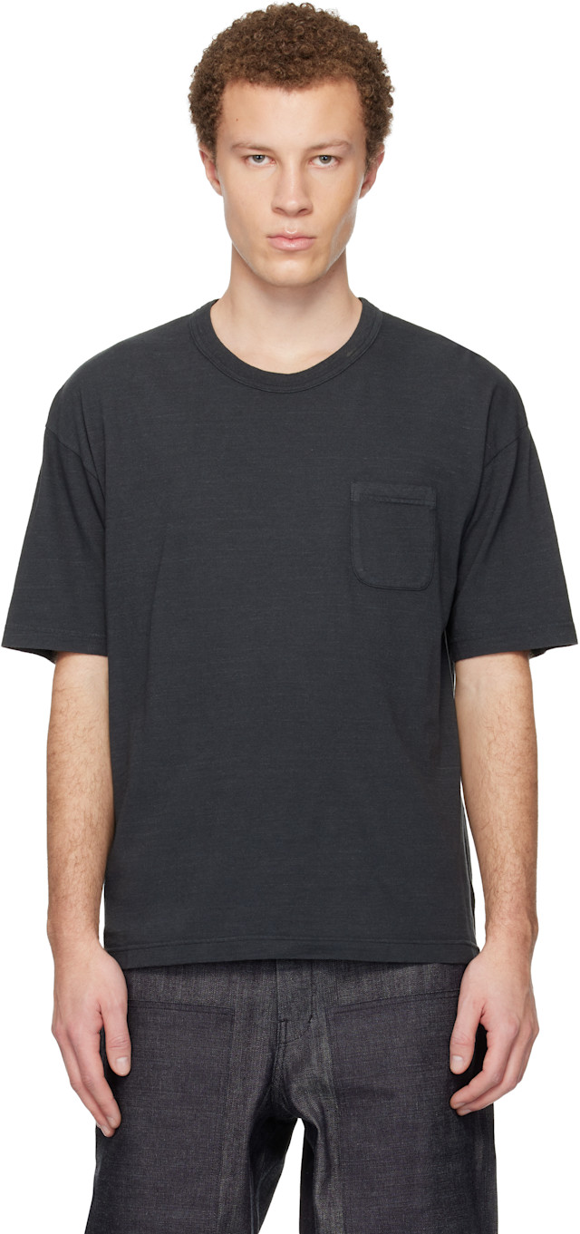 visvim: Black Jumbo S/S DMGD T-shirt | SSENSE