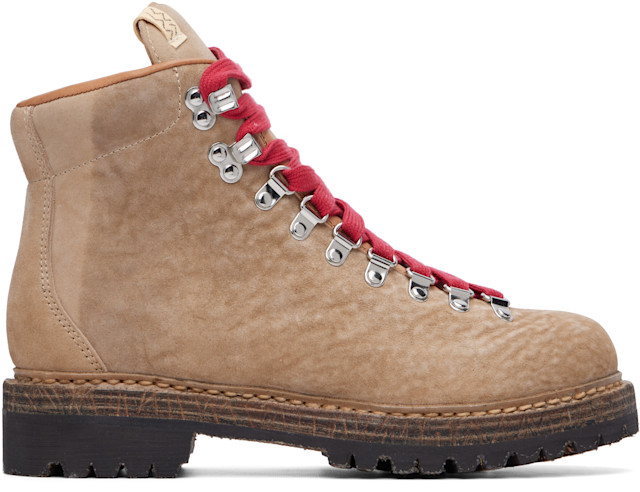 visvim: Beige Whymper Boots | SSENSE