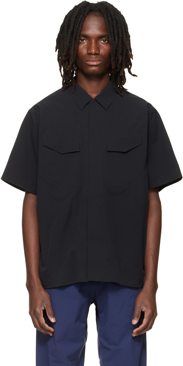 Veilance: Black Field S/S Shirt | SSENSE
